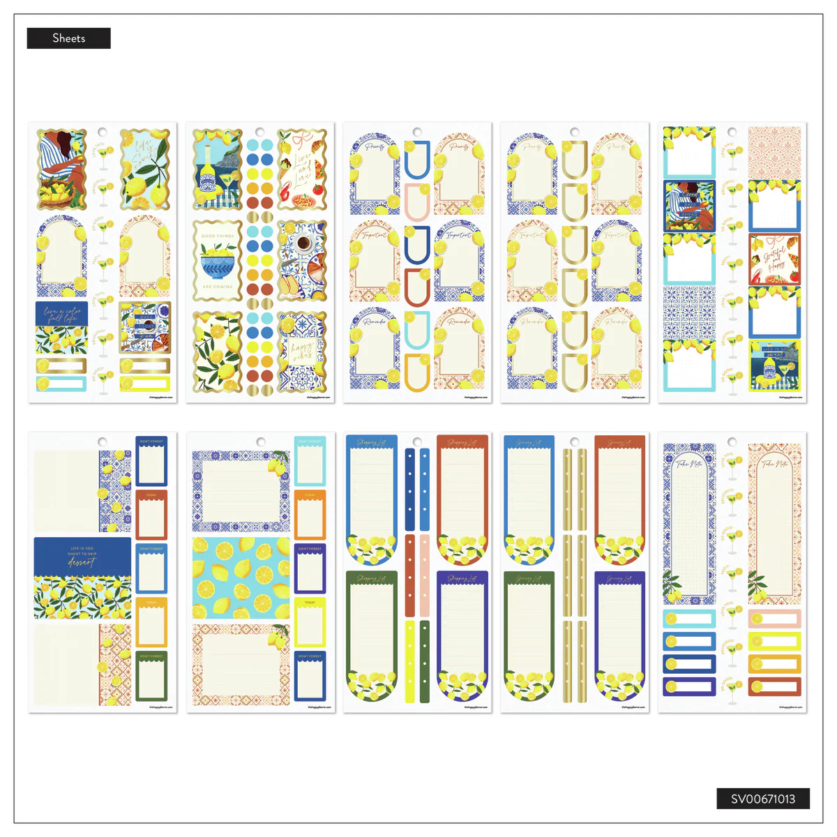 Tuscan Table Meal Planning - Value Pack Stickers 7 Tuscan Table Meal Planning - Value Pack Stickers