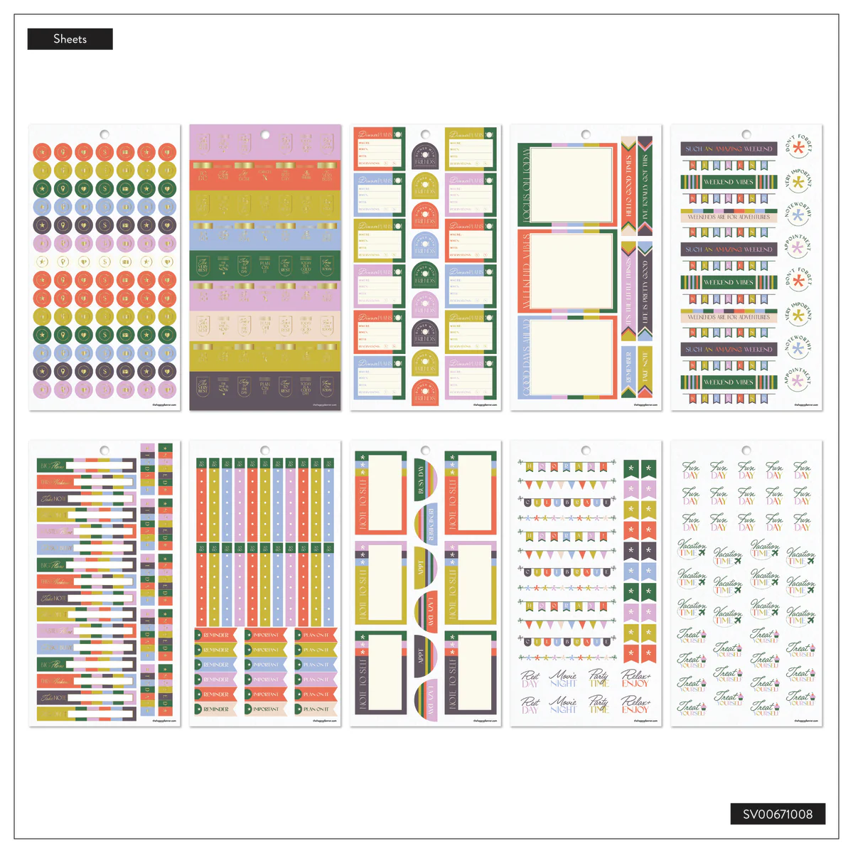 Priorities & Plans - Value Pack Stickers 11 Priorities & Plans - Value Pack Stickers