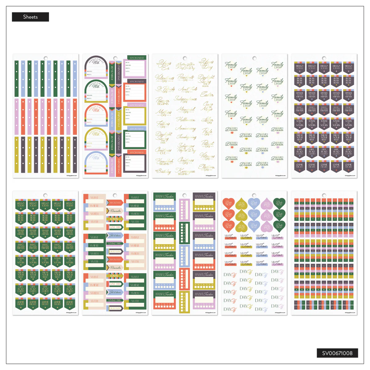 Priorities & Plans - Value Pack Stickers 9 Priorities & Plans - Value Pack Stickers