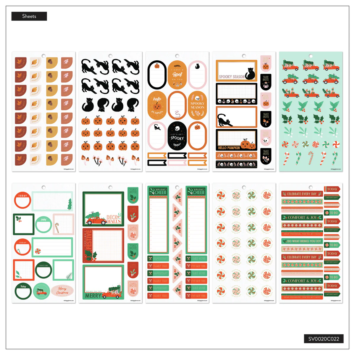 Whimsical Seasons - Value Pack Stickers 10 Whimsical Seasons - Value Pack Stickers