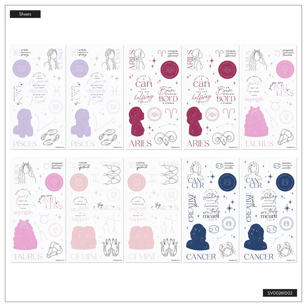 Zodiac Stargazer - Mega Value Pack Stickers - 100 Sheets 5 Zodiac Stargazer - Mega Value Pack Stickers - 100 Sheets