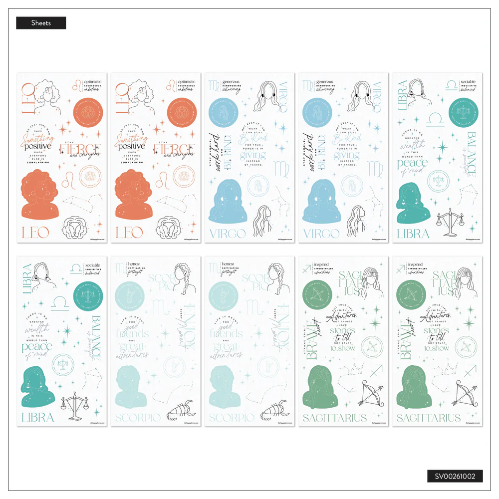 Zodiac Stargazer - Mega Value Pack Stickers - 100 Sheets 6 Zodiac Stargazer - Mega Value Pack Stickers - 100 Sheets