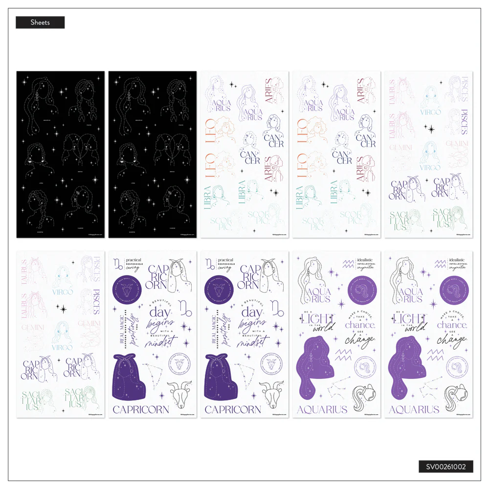 Zodiac Stargazer - Mega Value Pack Stickers - 100 Sheets 7 Zodiac Stargazer - Mega Value Pack Stickers - 100 Sheets