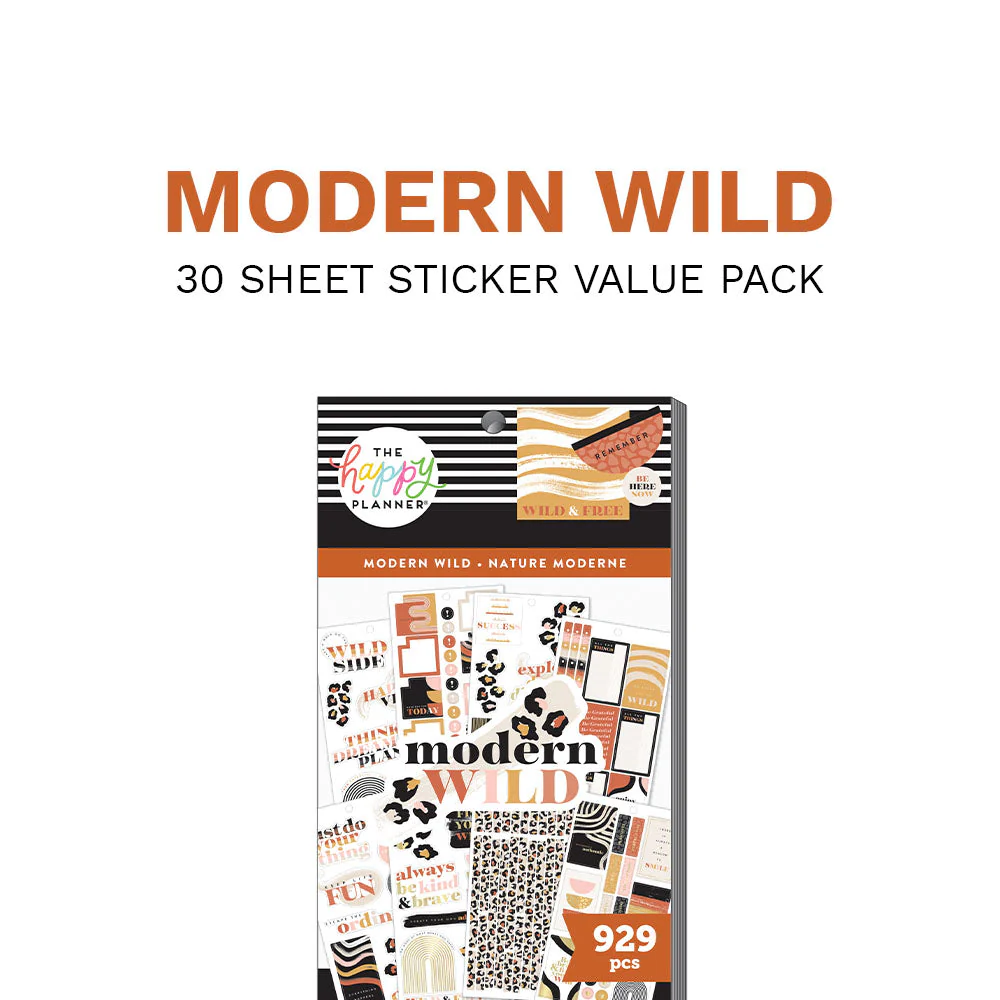 Value Pack Stickers - Modern Wild 7 Value Pack Stickers - Modern Wild