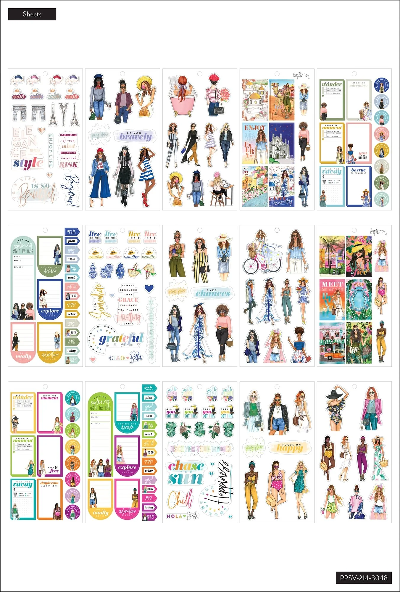 Value Pack Stickers - Rongrong - Travel