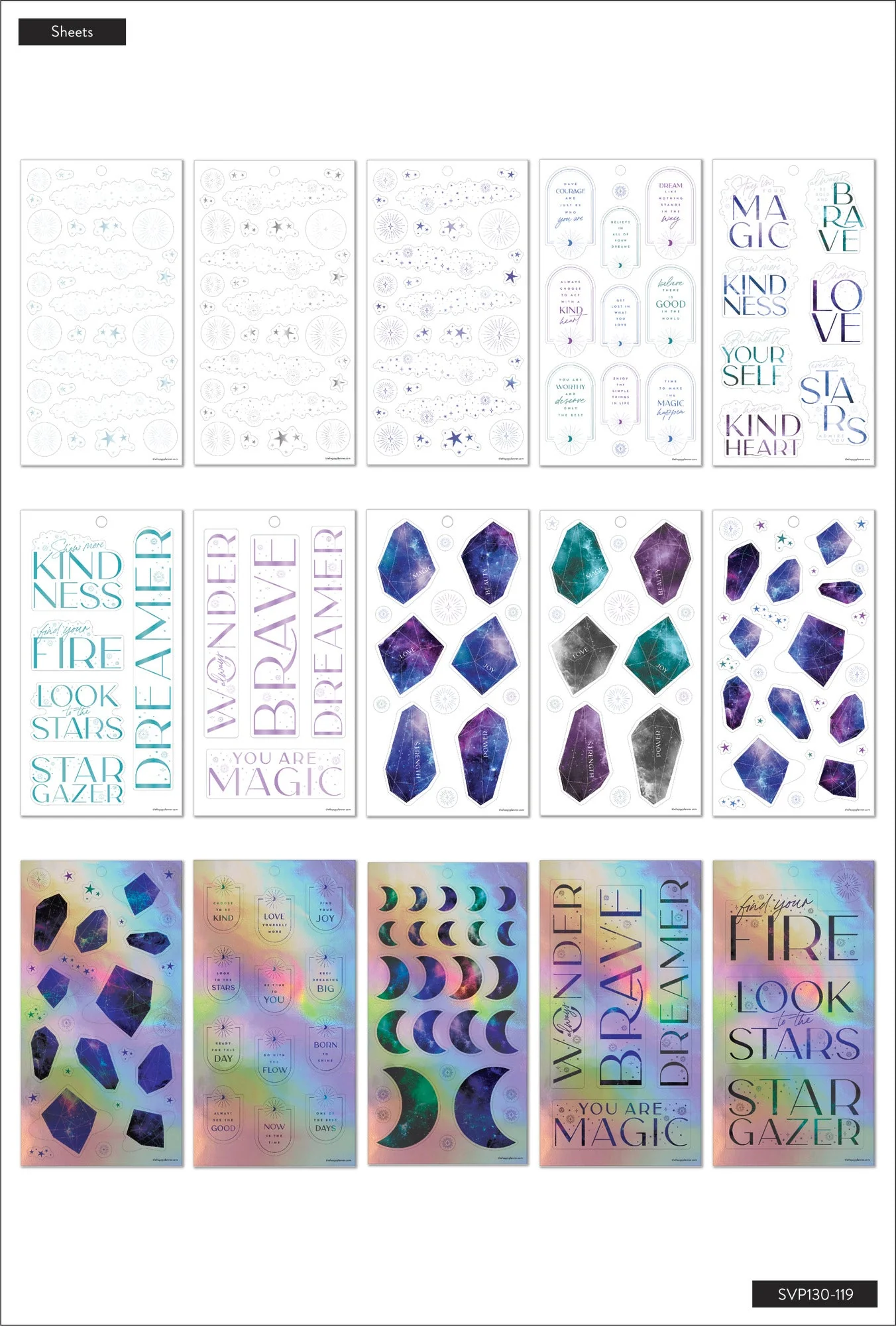 Value Pack Stickers - Among the Stars 5 Value Pack Stickers - Among the Stars