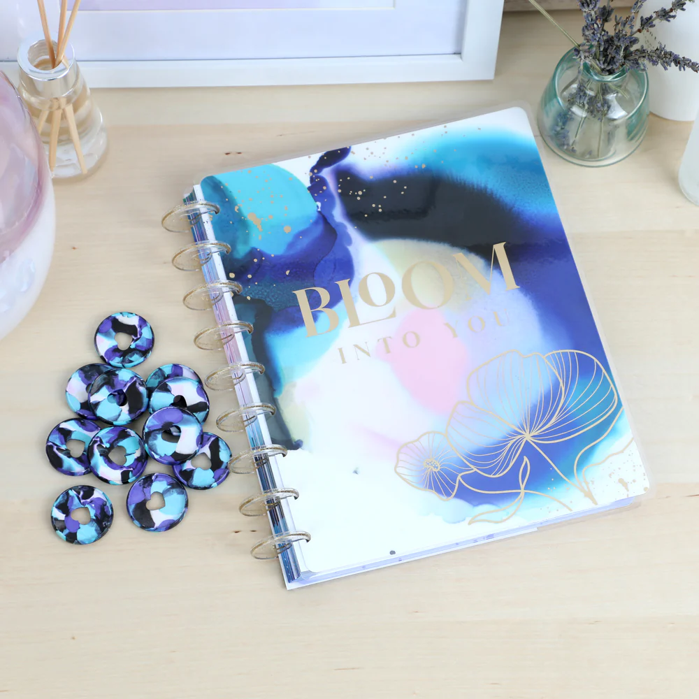Medium Plastic Discs - Inky Florals