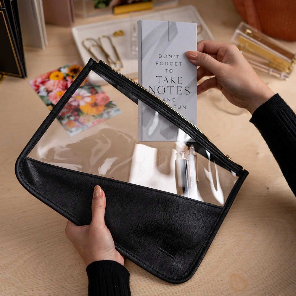 Work + Life Minimalist Pen Pouch - Black