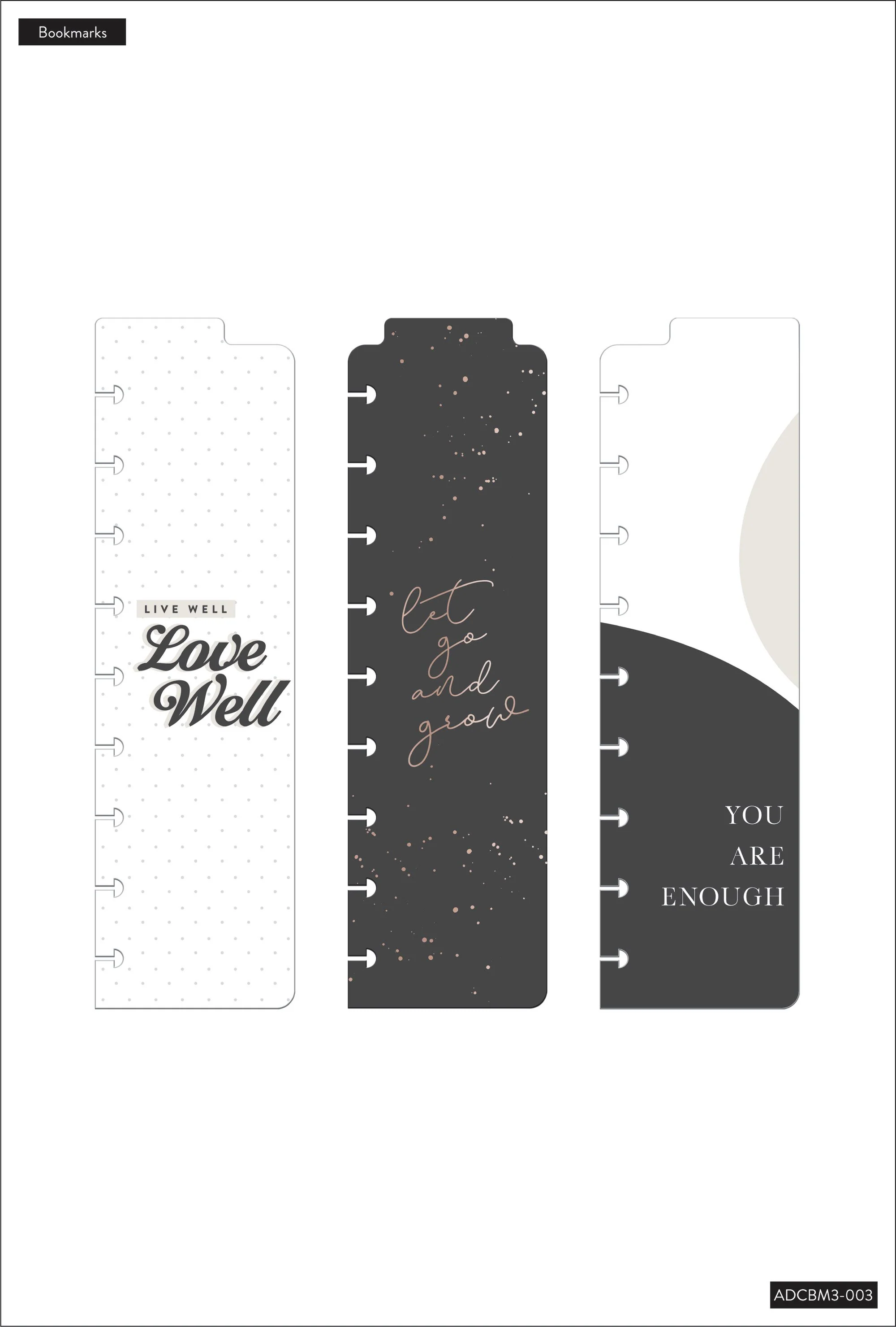 Black and White Classic Bookmarks - 3 Pack 4 Black and White Classic Bookmarks - 3 Pack