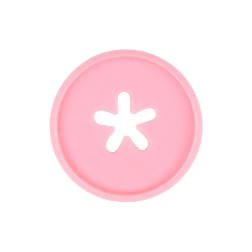 Flower Cutout Medium Disc Set - Bubblegum Pink