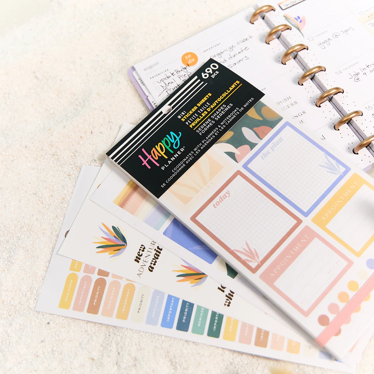 Serene Shapes - Value Pack Stickers - Mini 2 Serene Shapes - Value Pack Stickers - Mini