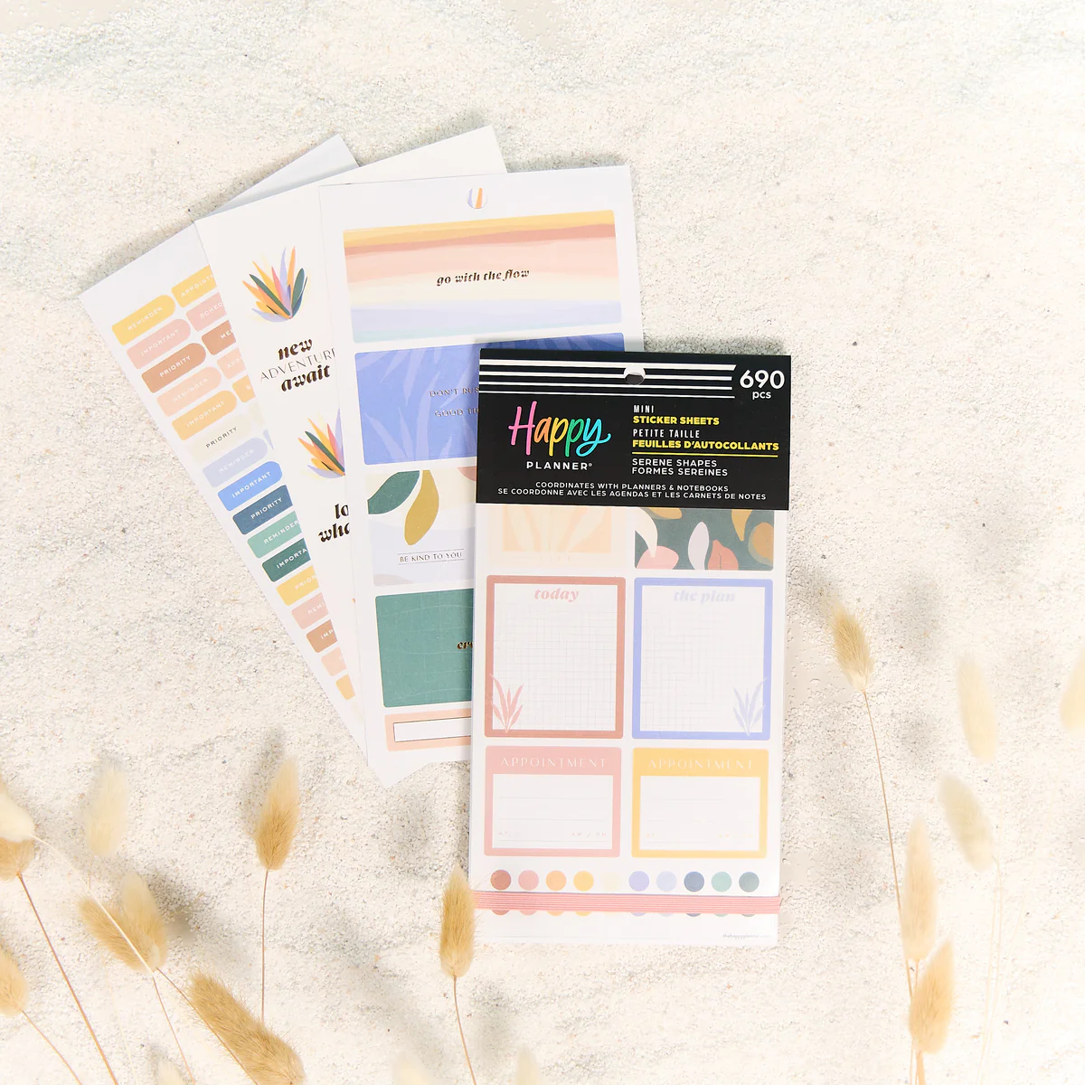 Serene Shapes - Value Pack Stickers - Mini 3 Serene Shapes - Value Pack Stickers - Mini