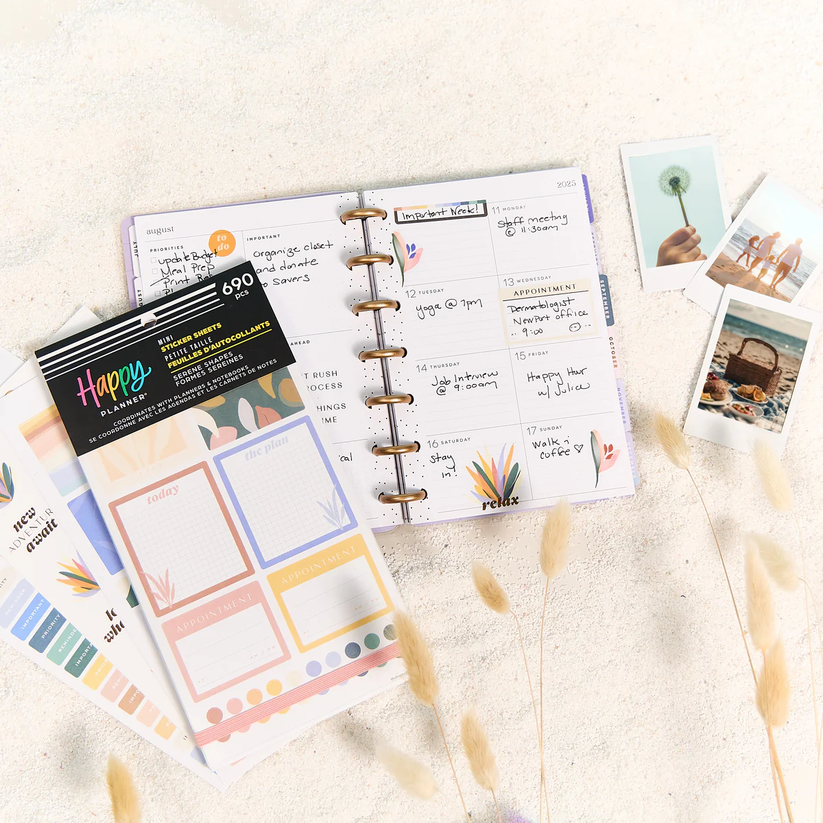Serene Shapes - Value Pack Stickers - Mini 4 Serene Shapes - Value Pack Stickers - Mini