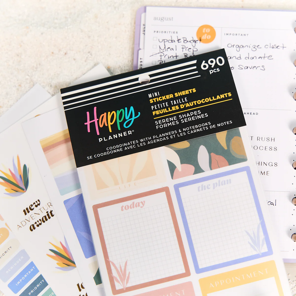 Serene Shapes - Value Pack Stickers - Mini 5 Serene Shapes - Value Pack Stickers - Mini