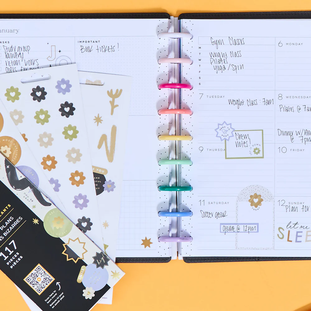 Quirky Plans Student - 8 Sticker Sheets 2 Quirky Plans Student - 8 Sticker Sheets