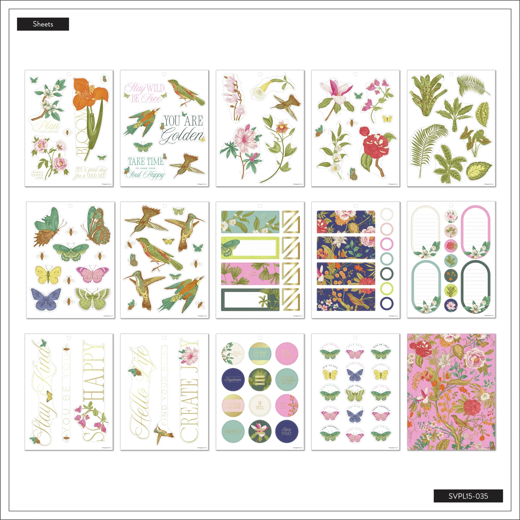 Feathers & Flowers - Large Value Pack Stickers 7 Feathers & Flowers - Large Value Pack Stickers