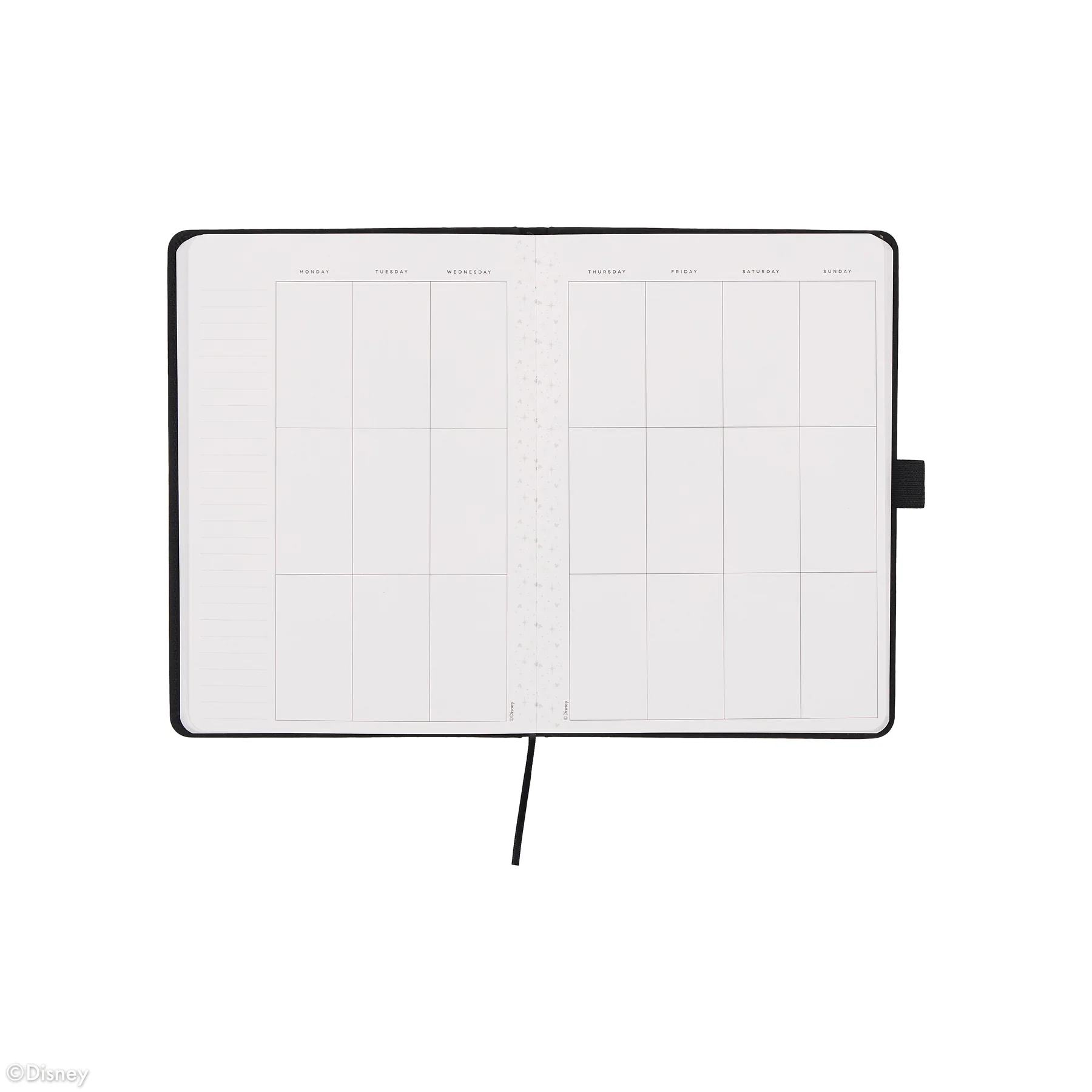 Undated Premium Obsidian Disney Mickey Mouse Book Bound Planner - Small Vertical Layout - 12 Months 14 Undated Premium Obsidian Disney Mickey Mouse Book Bound Planner - Small Vertical Layout - 12 Months