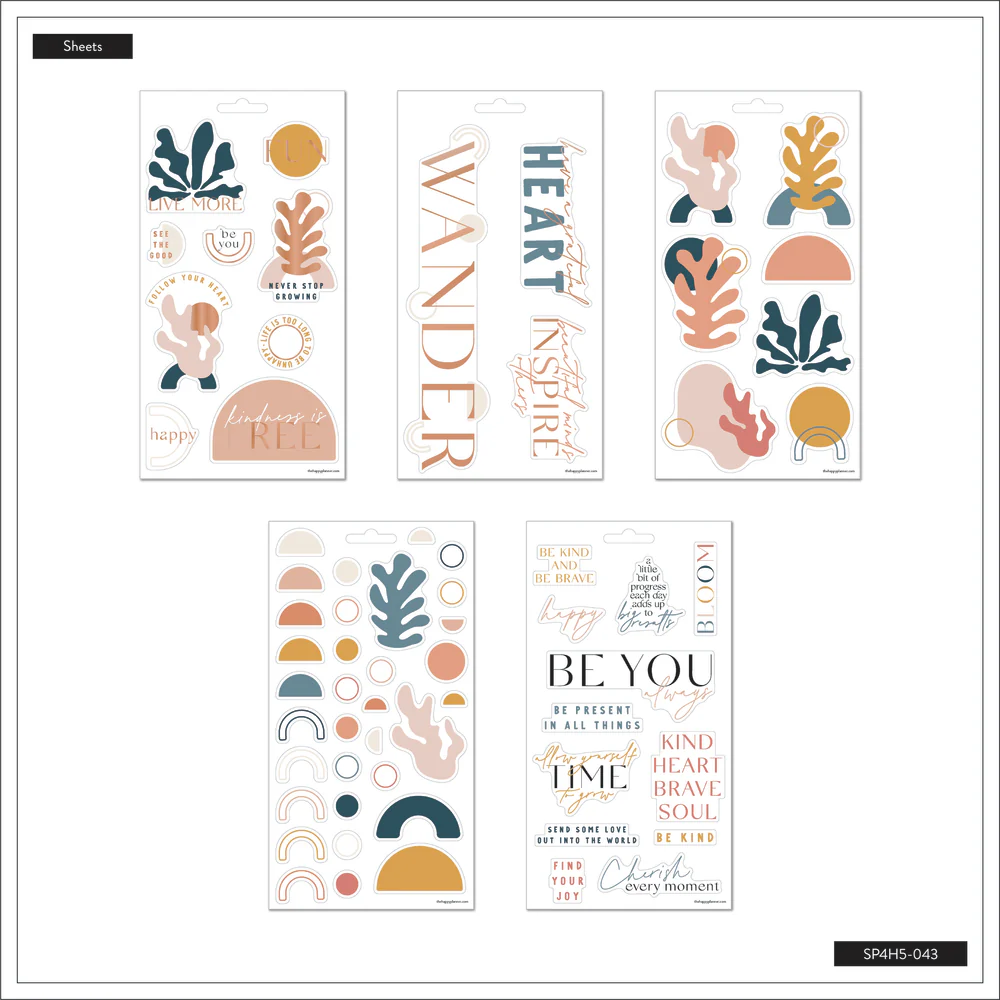 Playful Abstract - 5 Sticker Sheets 5 Playful Abstract - 5 Sticker Sheets