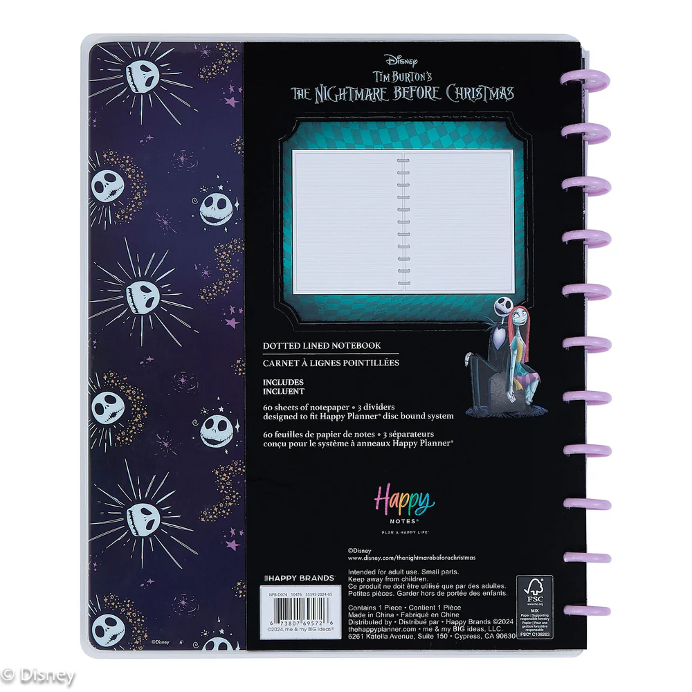 Disney Tim Burton's The Nightmare Before Christmas Celestial - Dotted Lined Big Notebook - 60 Sheets 11 Disney Tim Burton's The Nightmare Before Christmas Celestial - Dotted Lined Big Notebook - 60 Sheets