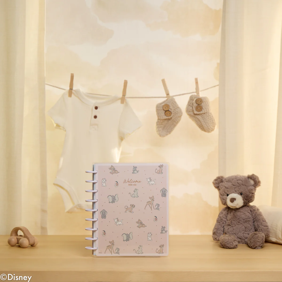 Undated Disney Welcome Little One Customizable Baby Planner - Classic Baby's First Year Layout - 12 Months