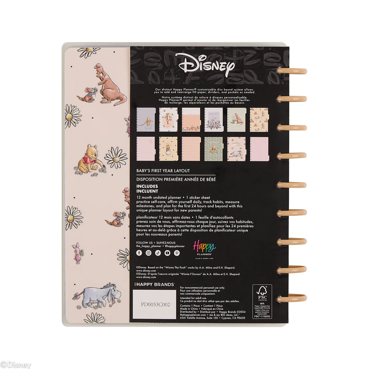 Undated Disney Winnie the Pooh Customizable Baby Planner - Classic Baby's First Year Layout - 12 Months 44 Undated Disney Winnie the Pooh Customizable Baby Planner - Classic Baby's First Year Layout - 12 Months