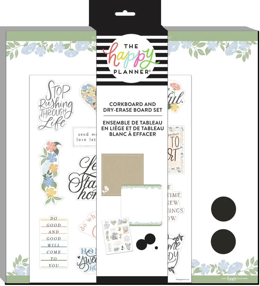 Homebody Cork Board and Dry Erase Board Set