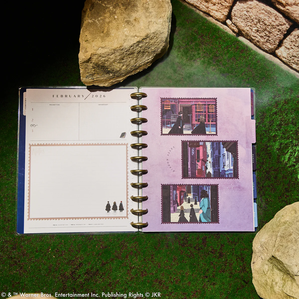 2026 Harry Potter Enchanted Grounds Customizable Planner - Big Color Block Layout - 12 Months 5 2026 Harry Potter Enchanted Grounds Customizable Planner - Big Color Block Layout - 12 Months