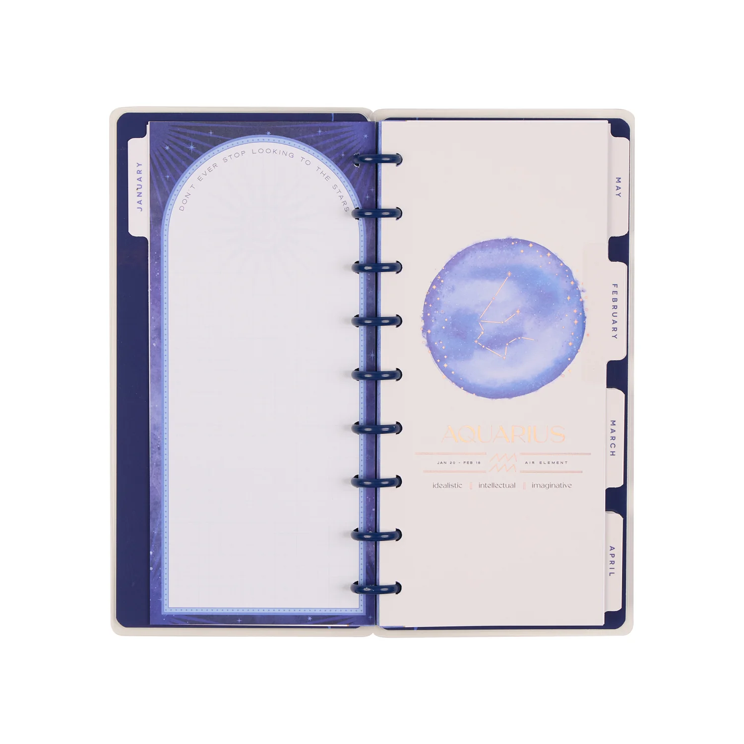2026 Star Signs Customizable Planner - Skinny Classic Horizontal Layout - 12 Months 14 2026 Star Signs Customizable Planner - Skinny Classic Horizontal Layout - 12 Months