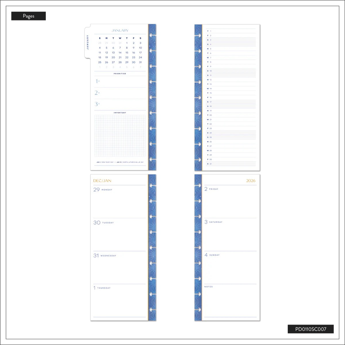 2026 Star Signs Customizable Planner - Skinny Classic Horizontal Layout - 12 Months 19 2026 Star Signs Customizable Planner - Skinny Classic Horizontal Layout - 12 Months