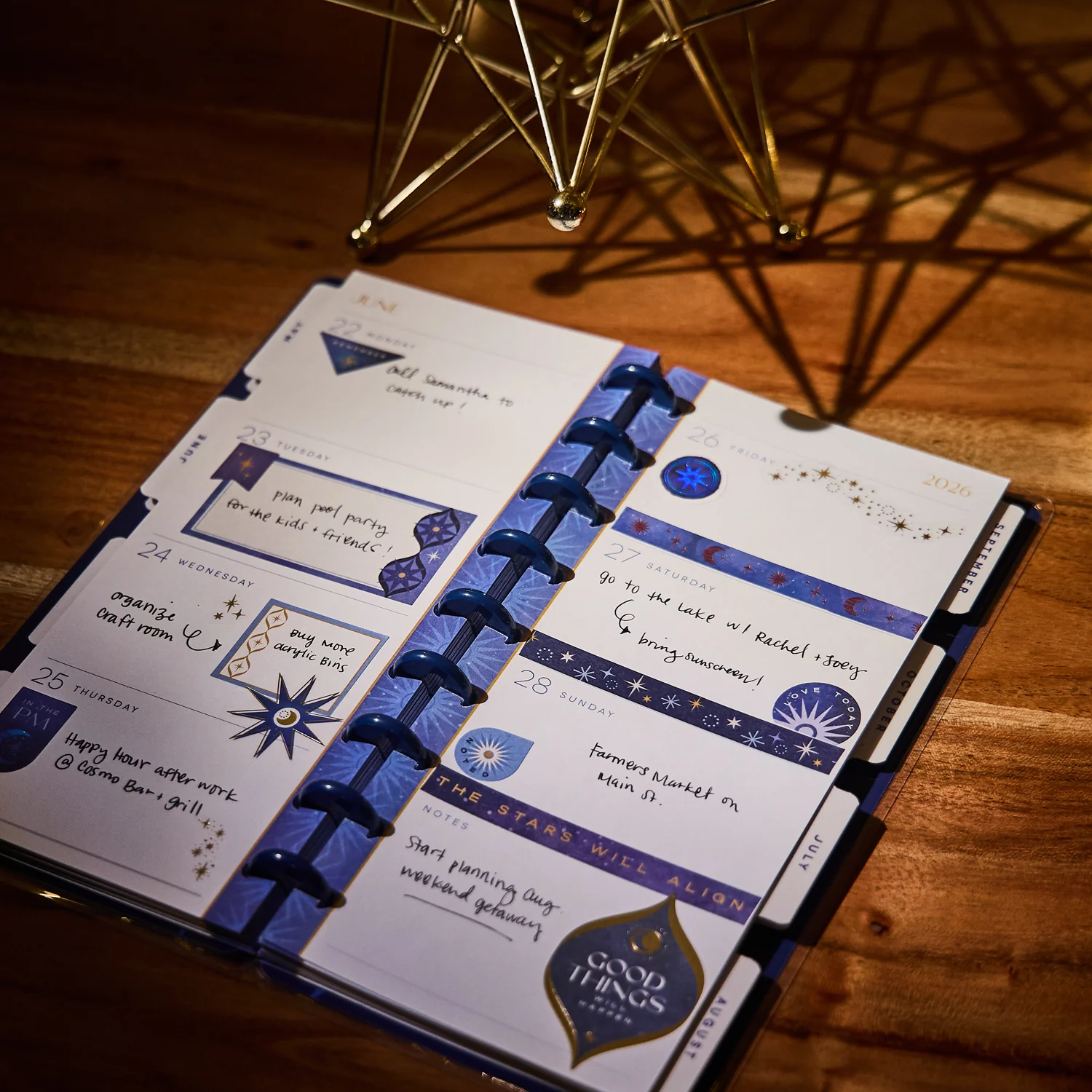 2026 Star Signs Customizable Planner - Skinny Classic Horizontal Layout - 12 Months 6 2026 Star Signs Customizable Planner - Skinny Classic Horizontal Layout - 12 Months