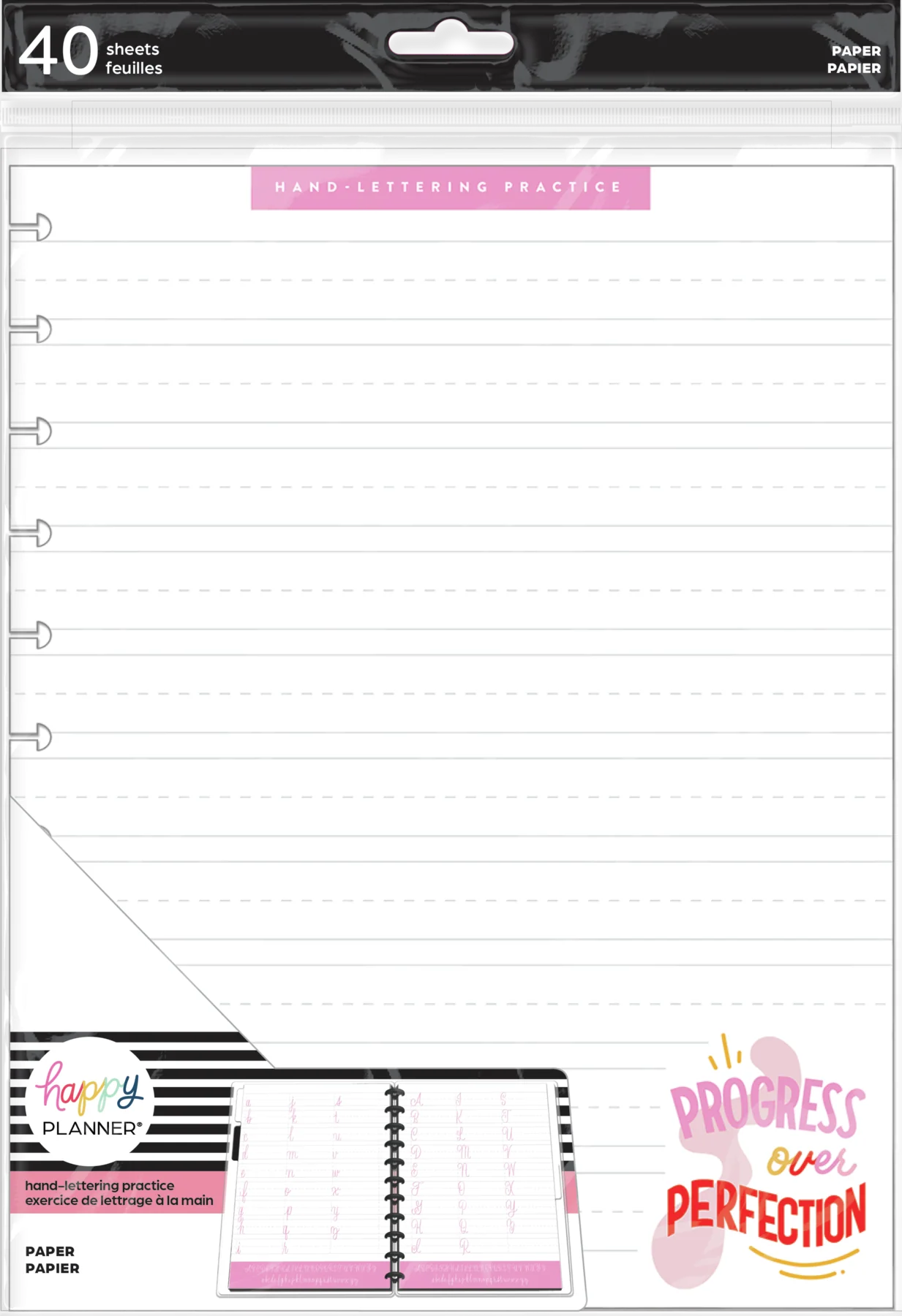 Happy Planner x Threeologie Think Pink Big Filler Paper - Lettering Paper - 40 Sheets 5 Happy Planner x Threeologie Think Pink Big Filler Paper - Lettering Paper - 40 Sheets