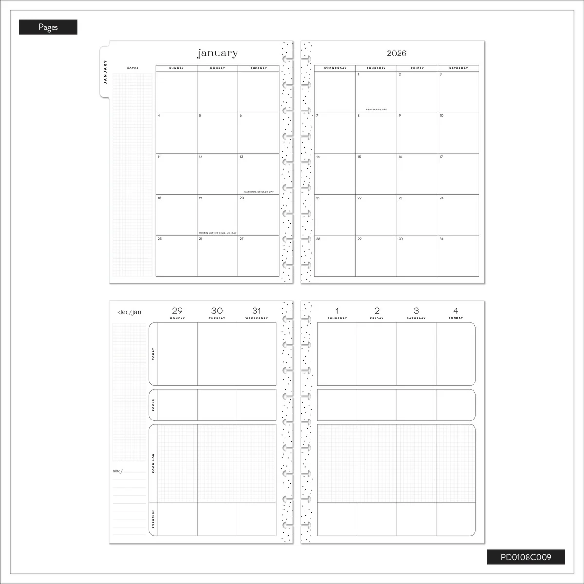 2026 Fitness Icons Customizable Fitness Planner - Classic Fitness Layout - 12 Months 18 2026 Fitness Icons Customizable Fitness Planner - Classic Fitness Layout - 12 Months
