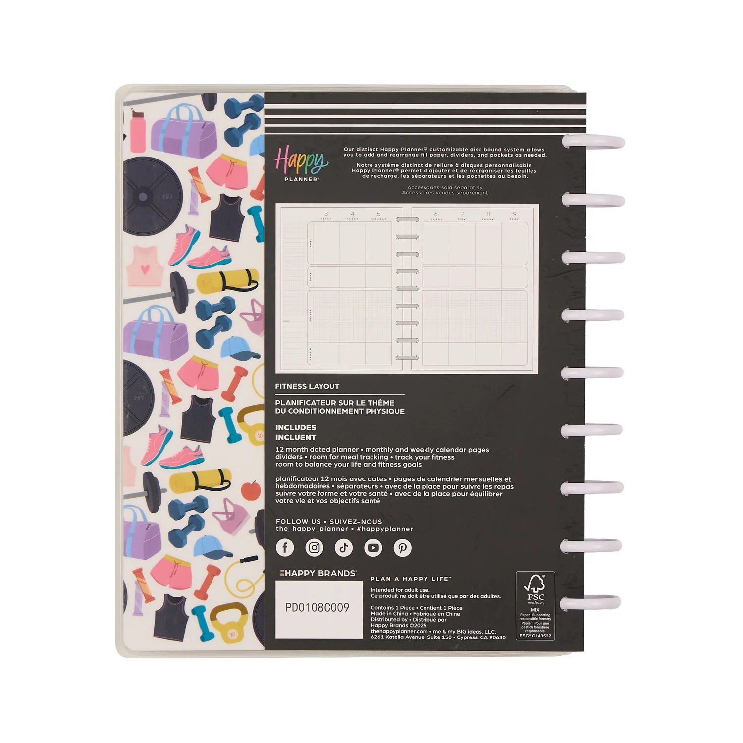 2026 Fitness Icons Customizable Fitness Planner - Classic Fitness Layout - 12 Months 21 2026 Fitness Icons Customizable Fitness Planner - Classic Fitness Layout - 12 Months