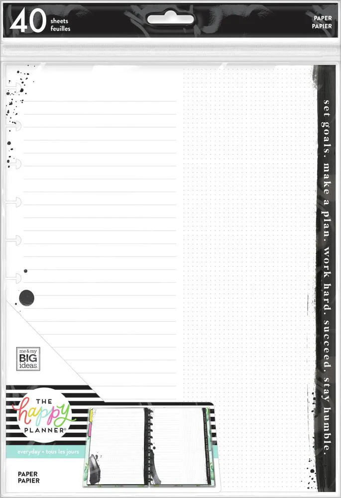 Black & White Goals Big Filler Paper
