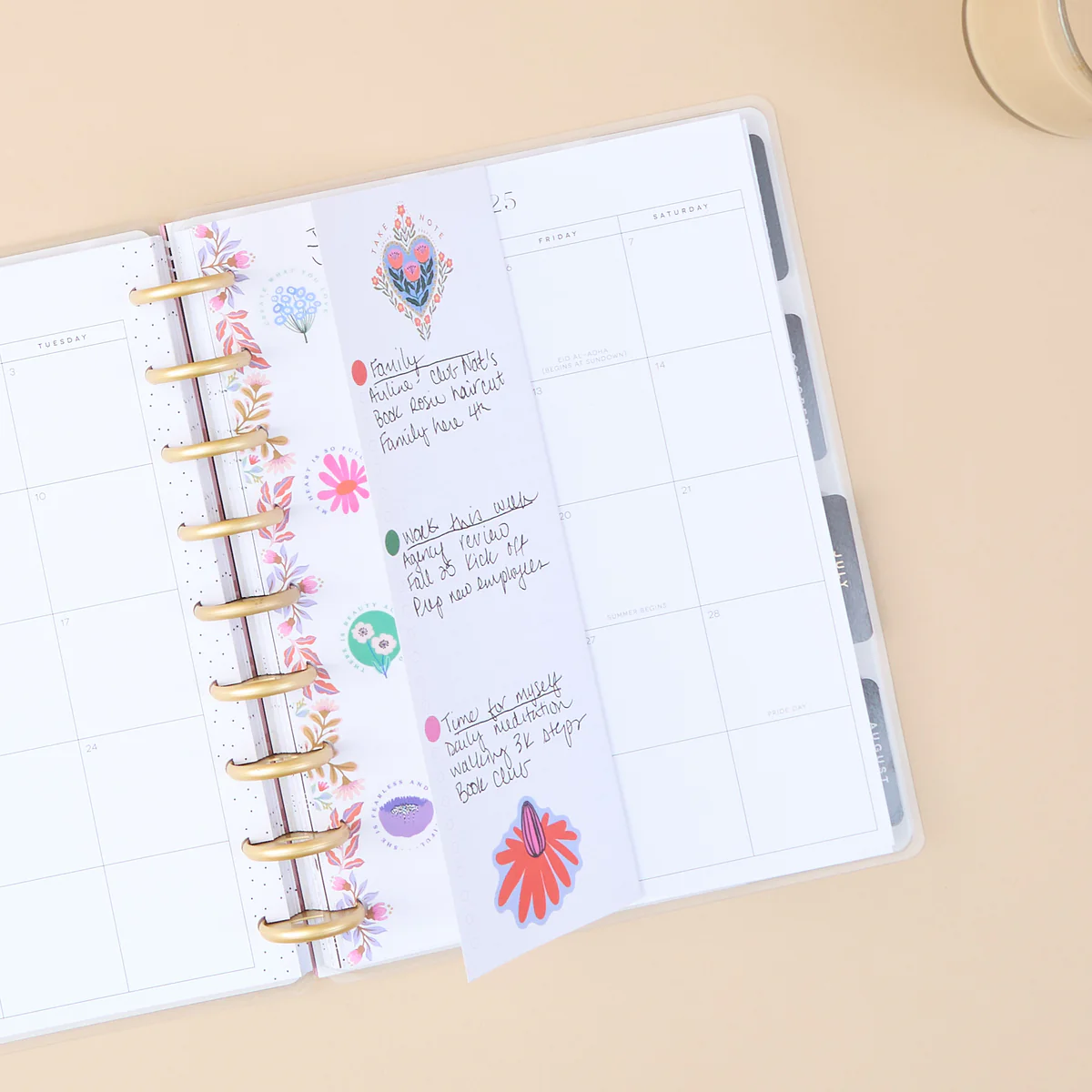 Folk & Flora - Dotted Lined + Dashboard Classic Folded Filler Paper - 40 Sheets 2 Folk & Flora - Dotted Lined + Dashboard Classic Folded Filler Paper - 40 Sheets