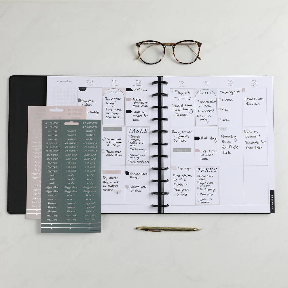 Work + Life Ivy & Rose - 8 Sticker Sheets