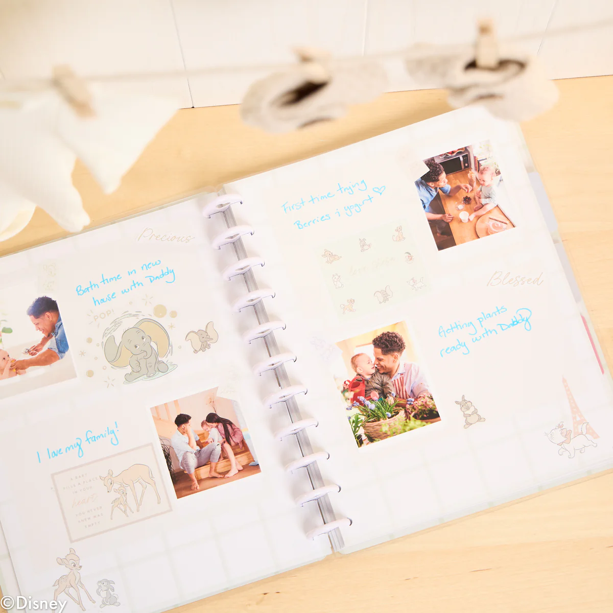 Disney Welcome Little One Baby - Big Happy Memory Keeping Photo Journal - 80 Sheets