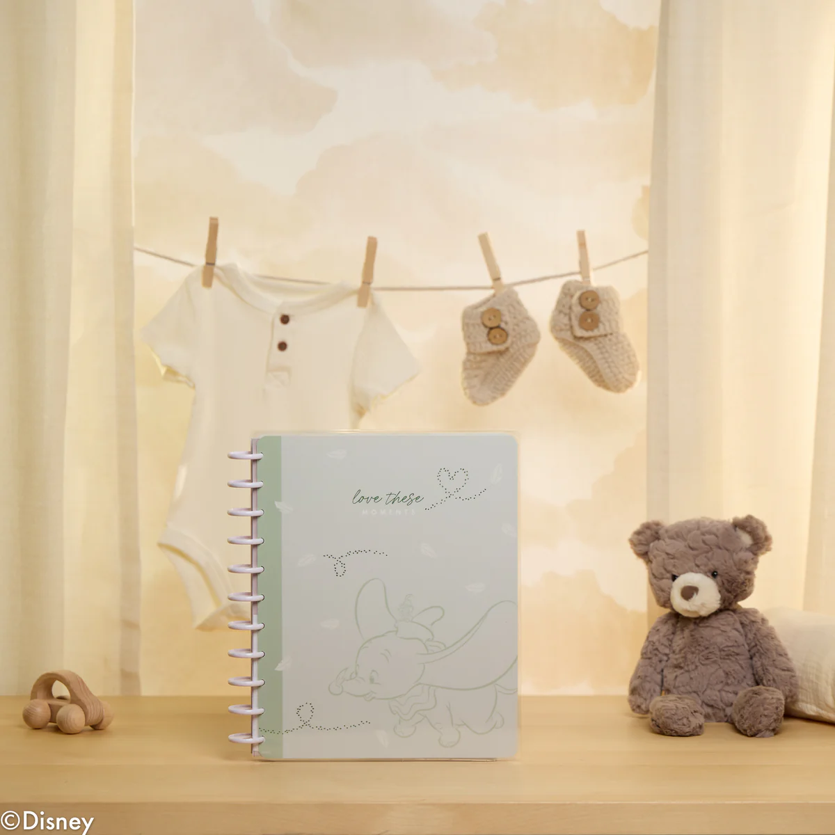 Disney Welcome Little One Baby - Big Happy Memory Keeping Photo Journal - 80 Sheets