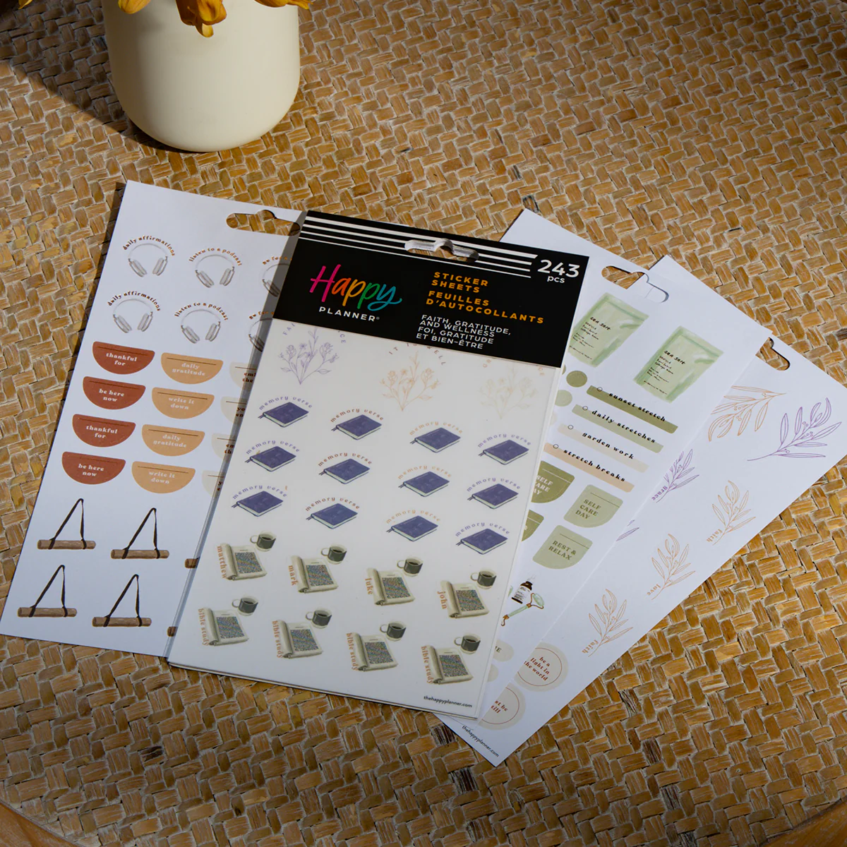 Faith, Gratitude & Wellness - 10 Sticker Sheets