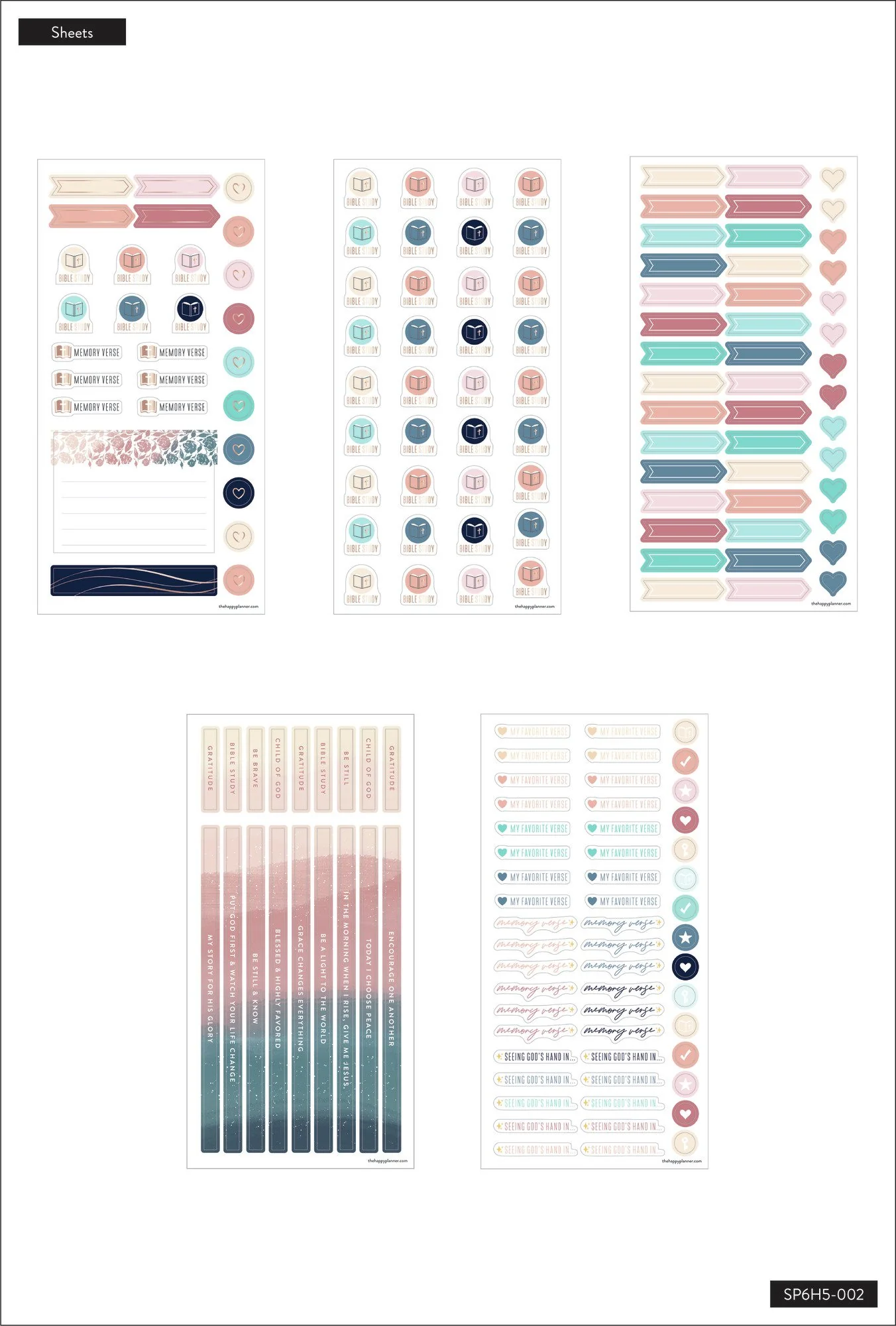 Faith Journaling - 5 Sticker Sheets