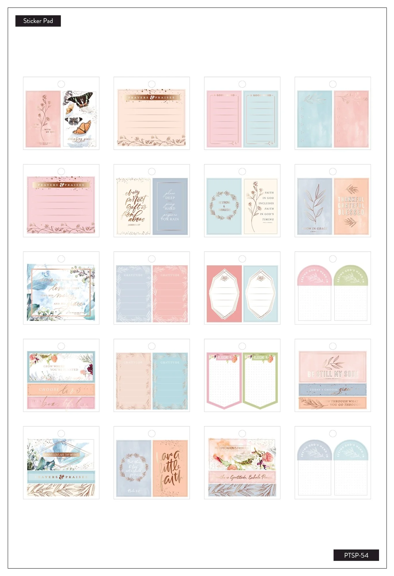 Tiny Stickers Pad - Faith