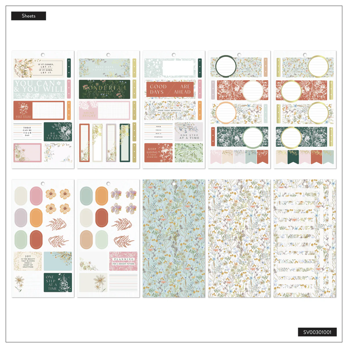 Spring Fields - Value Pack Sticker - Mini 7 Spring Fields - Value Pack Sticker - Mini