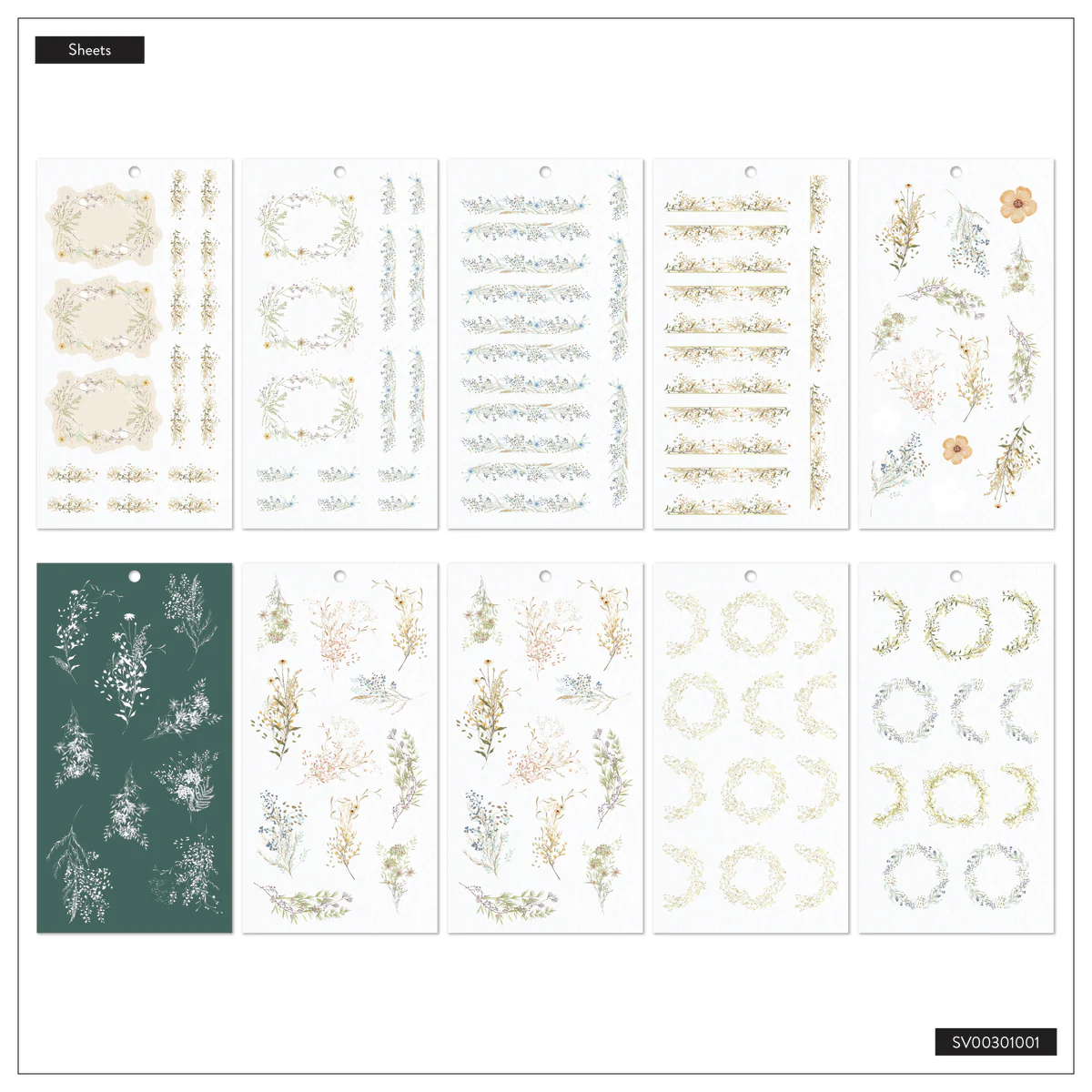 Spring Fields - Value Pack Sticker - Mini 9 Spring Fields - Value Pack Sticker - Mini
