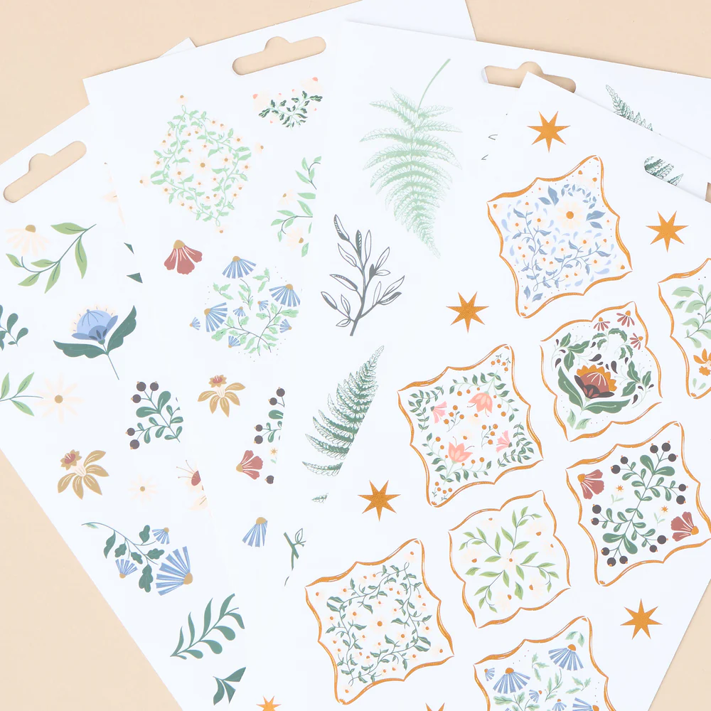 Forest Flowers - 10 Sticker Sheets 3 Forest Flowers - 10 Sticker Sheets