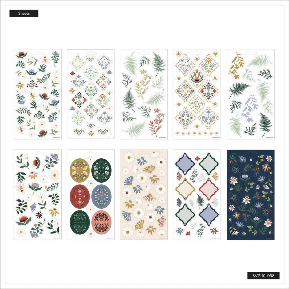 Forest Flowers - 10 Sticker Sheets 5 Forest Flowers - 10 Sticker Sheets