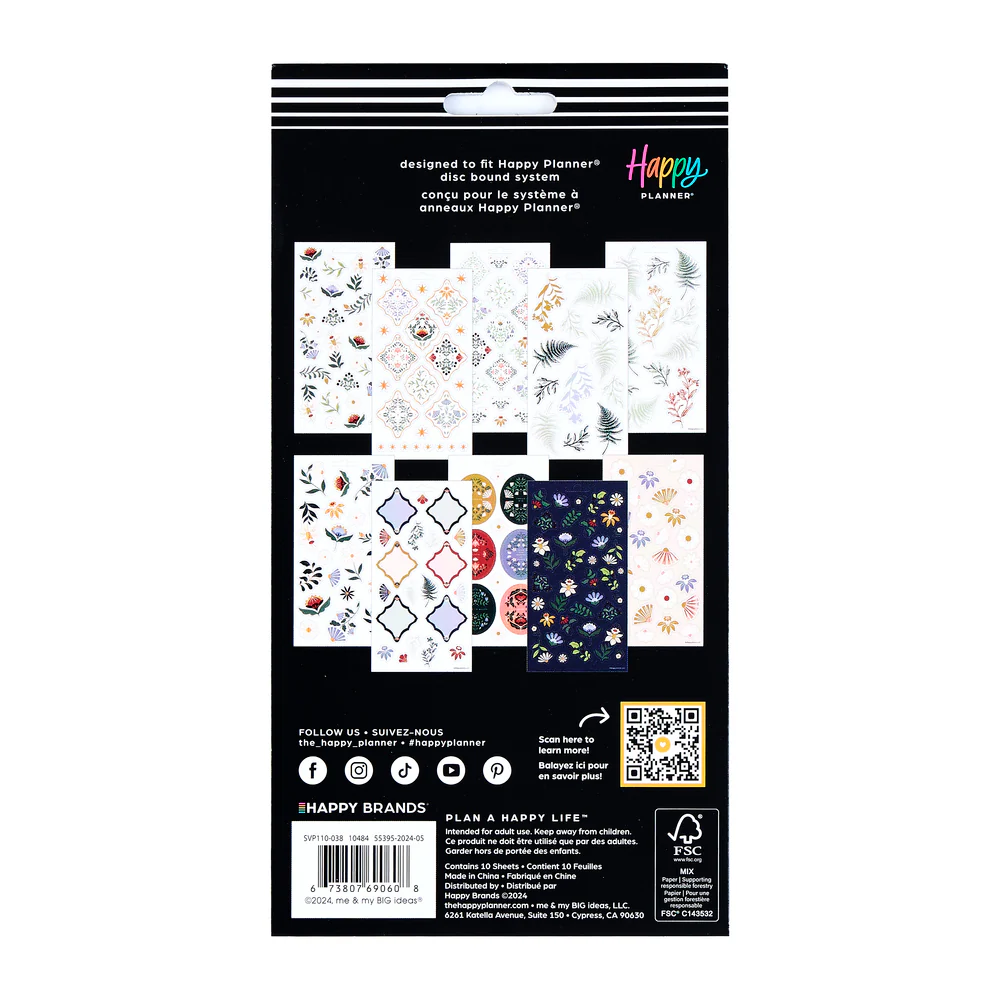 Forest Flowers - 10 Sticker Sheets 6 Forest Flowers - 10 Sticker Sheets