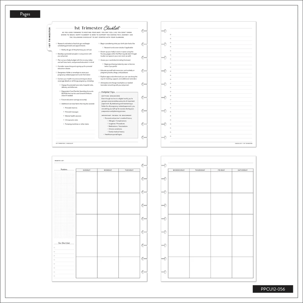 Undated Butterflies and Blooms Pregnancy Happy Planner - Classic Pregnancy Layout - 9 Months 15 Undated Butterflies and Blooms Pregnancy Happy Planner - Classic Pregnancy Layout - 9 Months