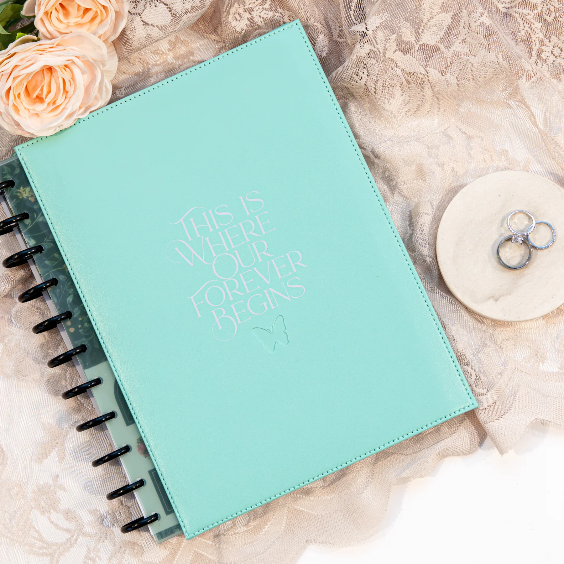 Blooming Elegance Wedding - DELUXE Big Happy Memory Keeping Wedding Photo Journal - 80 Sheets 4 Blooming Elegance Wedding - DELUXE Big Happy Memory Keeping Wedding Photo Journal - 80 Sheets