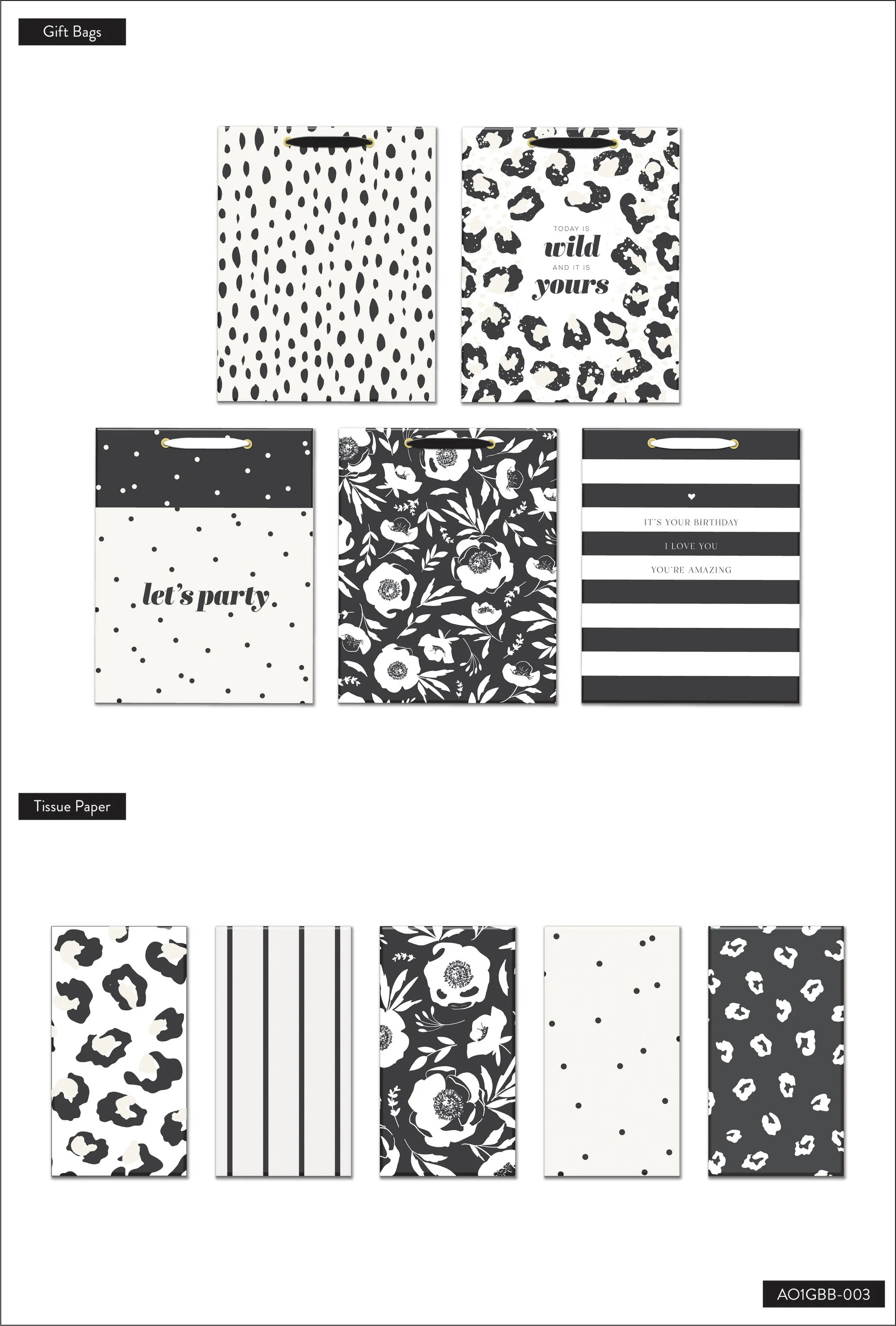 Gift Bag Book - Black Tie Party 8 Gift Bag Book - Black Tie Party
