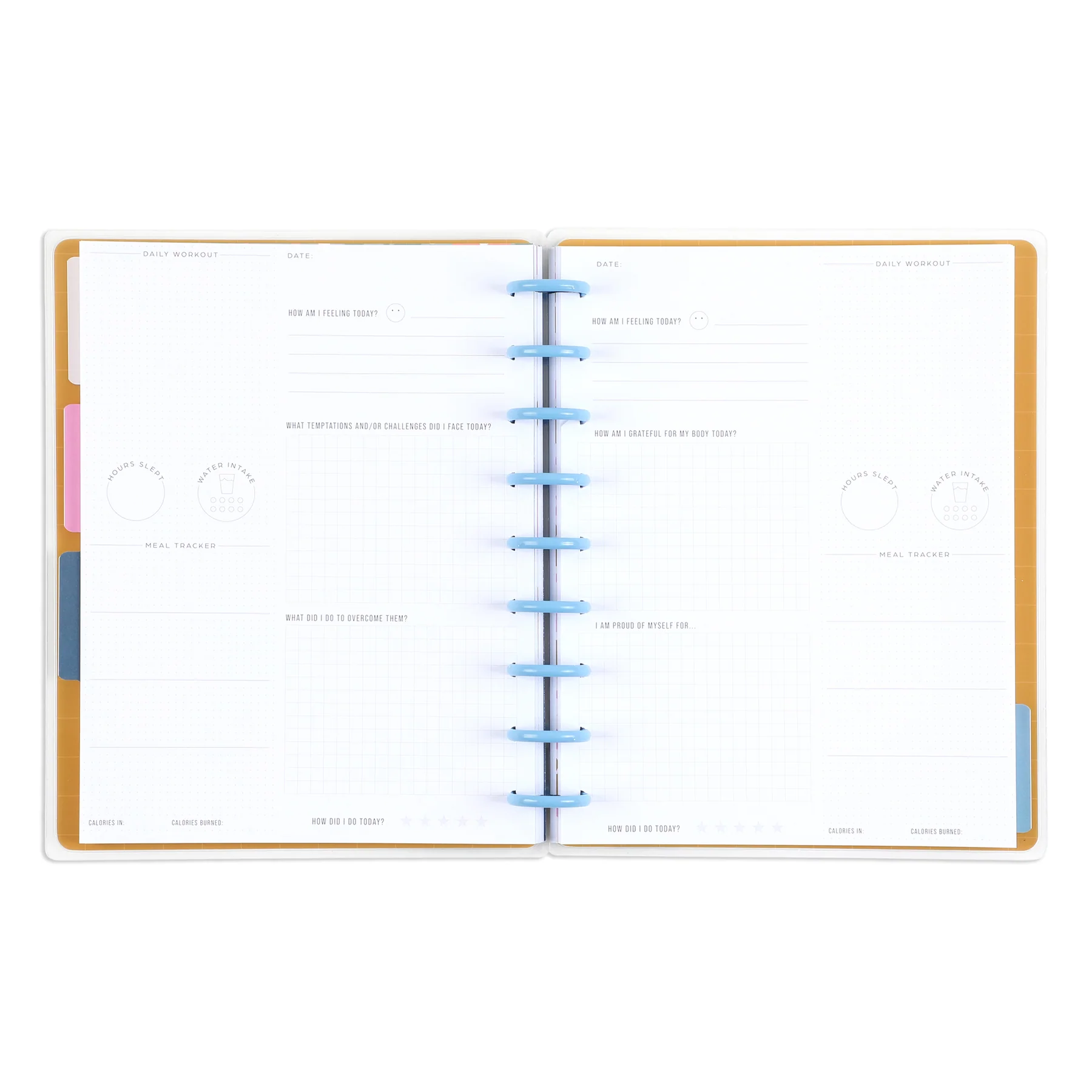 Bold Tiles - Classic Guided Fitness Journal - 80 Sheets 7 Bold Tiles - Classic Guided Fitness Journal - 80 Sheets
